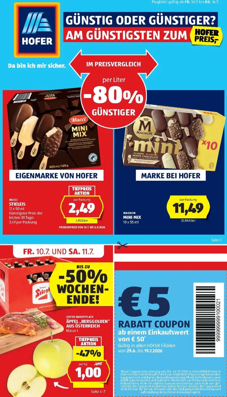 Hofer Flugblatt ab 10.07.2026