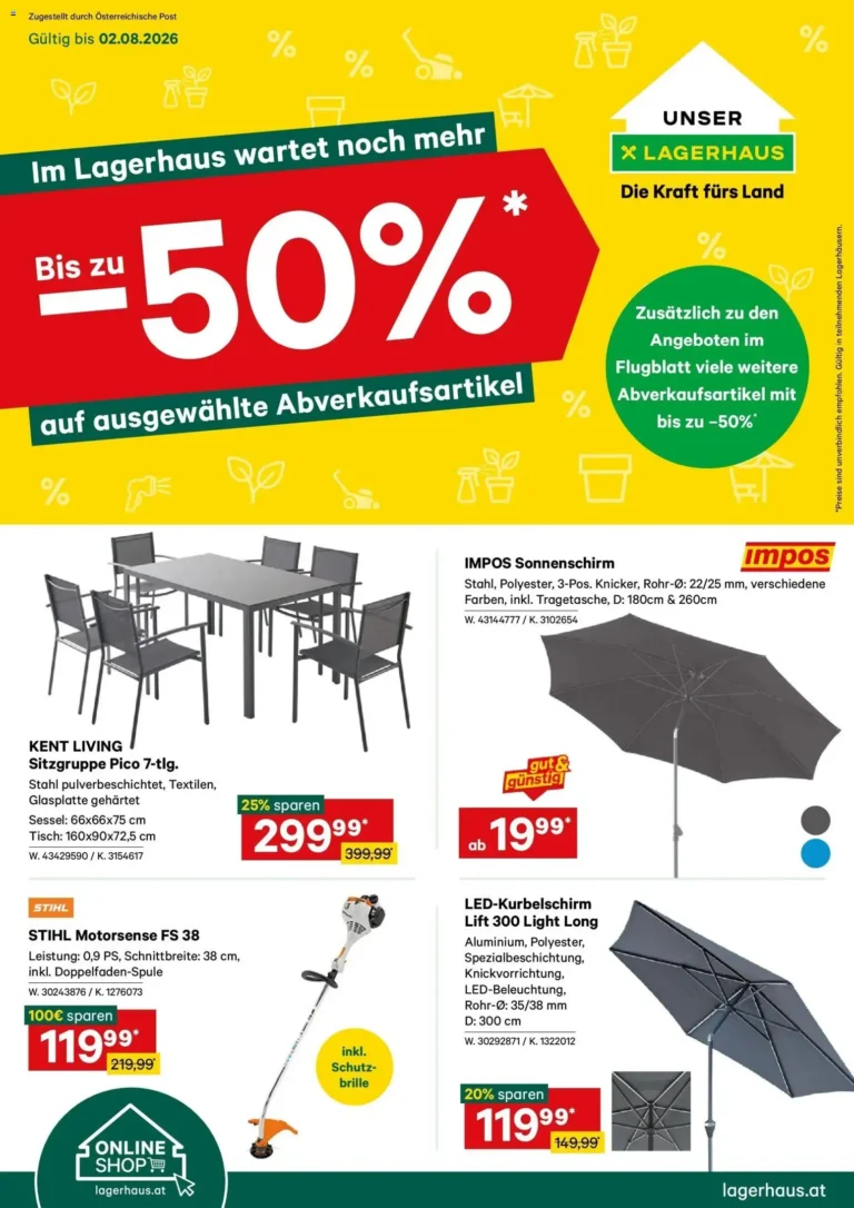 Lagerhaus Flugblatt ab 20.07.2026