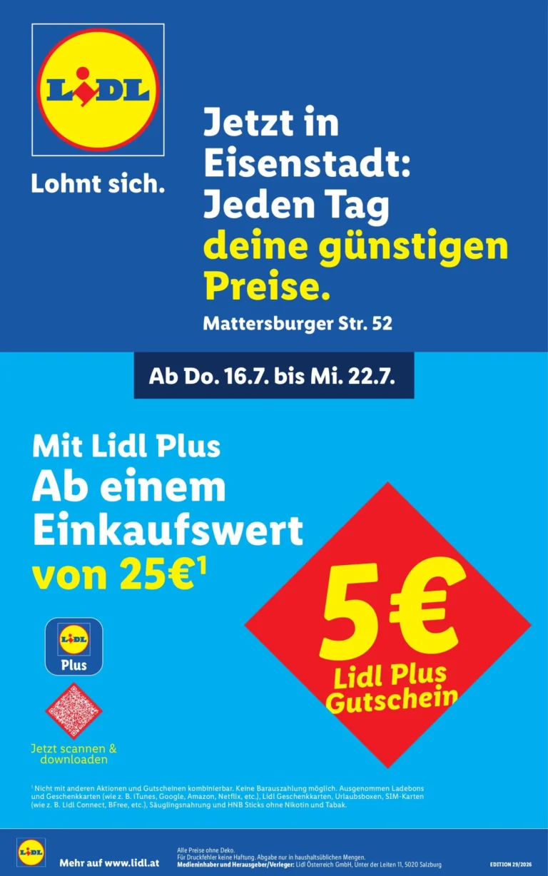Lidl Flugblatt ab 16.07.2026