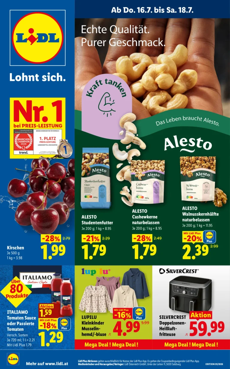 Lidl Flugblatt ab 16.07.2026