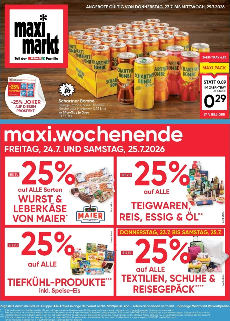 Maximarkt Flugblatt ab 23.07.2026