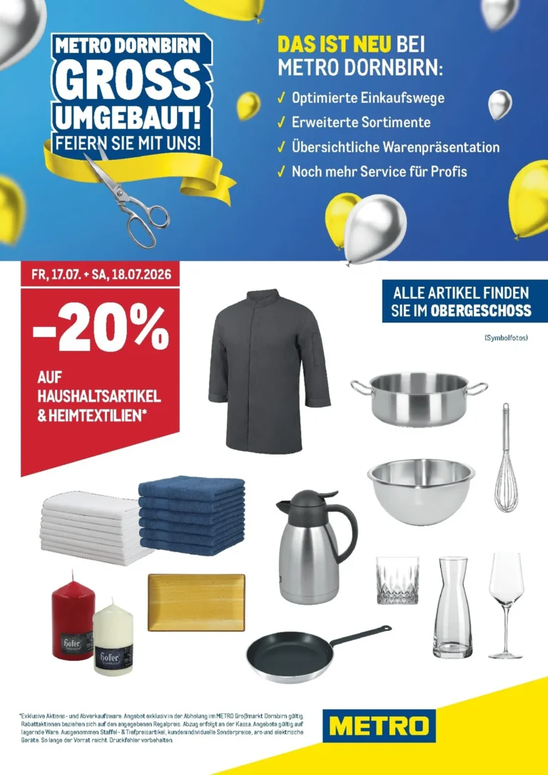 Metro Flugblatt ab 17.07.2026