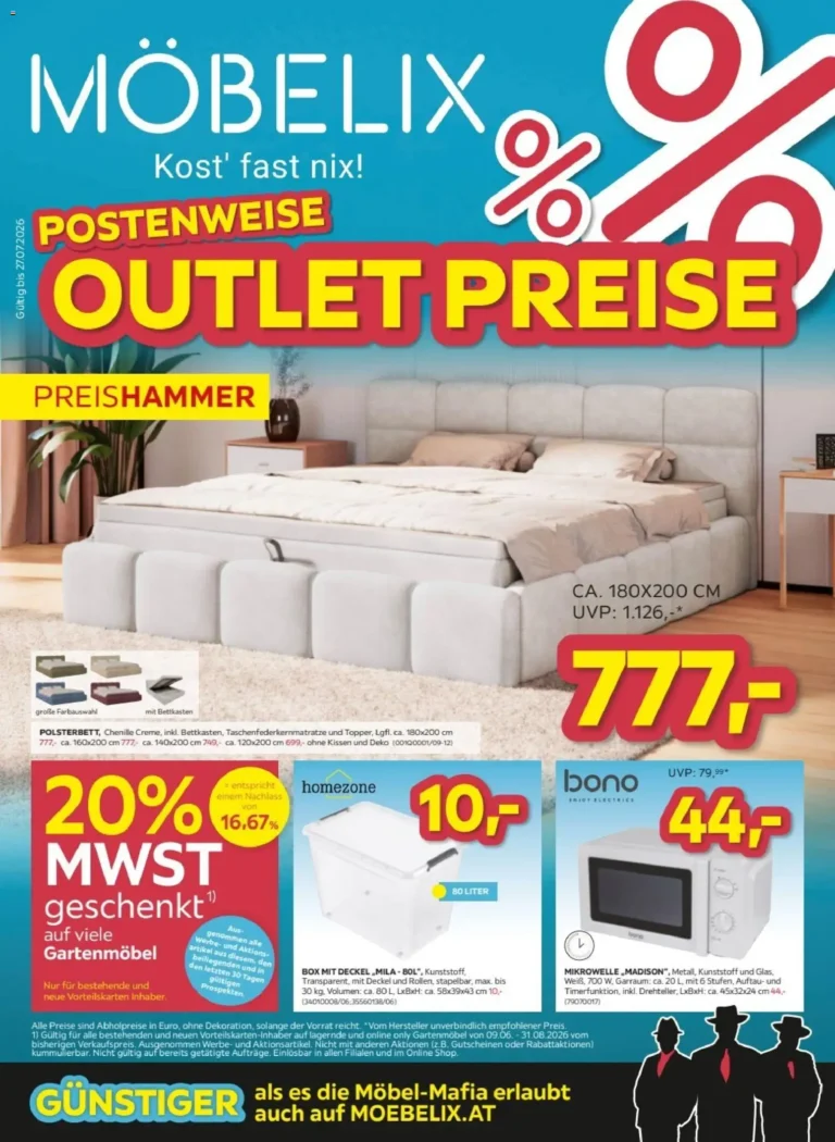 Möbelix Flugblatt ab 21.07.2026