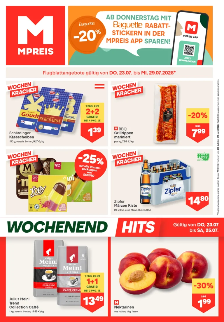 MPREIS Flugblatt ab 23.07.2026