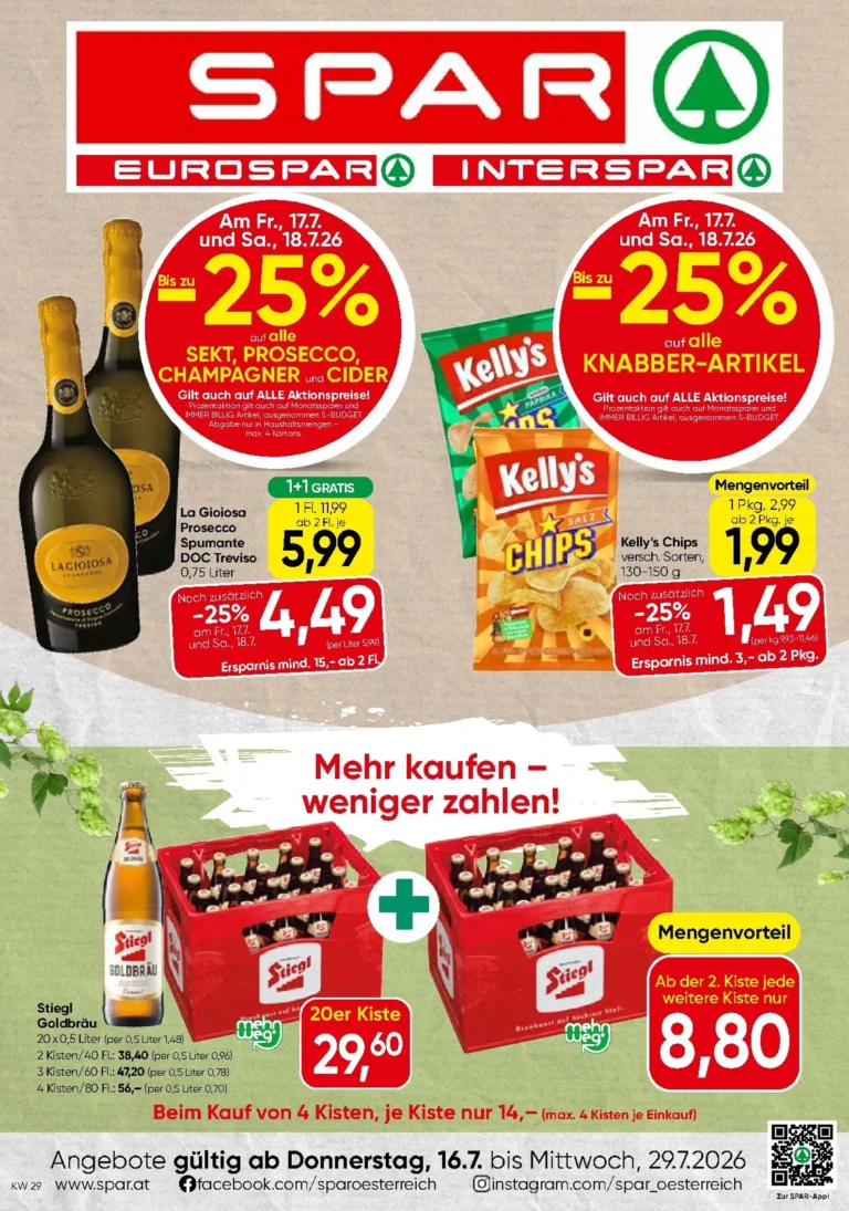 Spar Flugblatt ab 16.07.2026