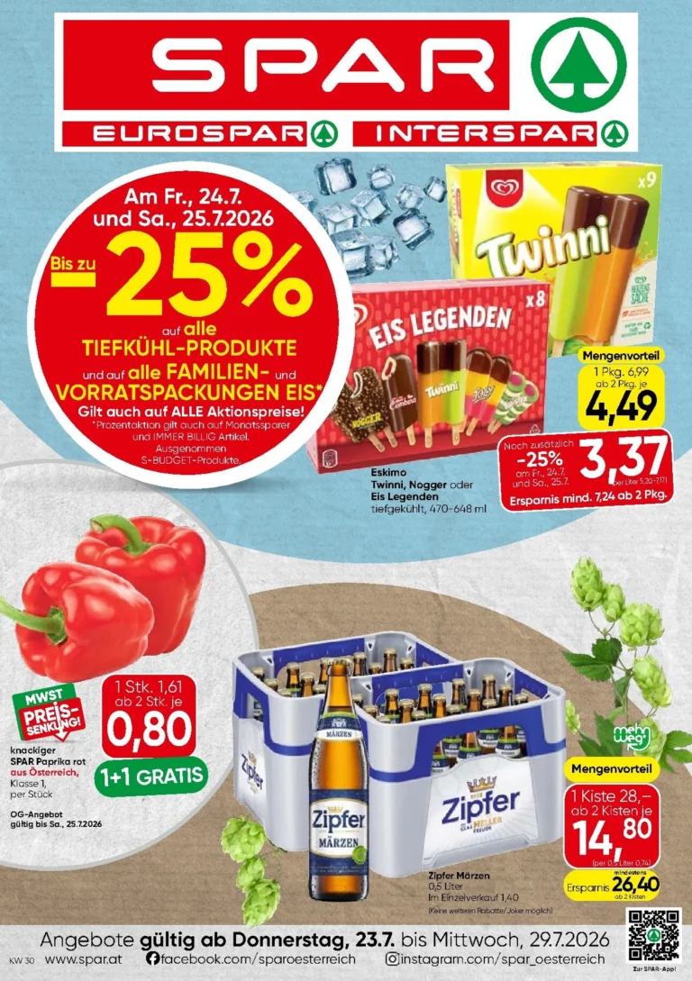 Spar Flugblatt ab 23.07.2026