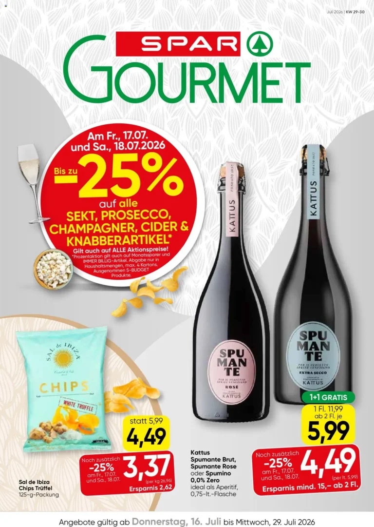 SPAR Gourmet Flugblatt ab 16.07.2026