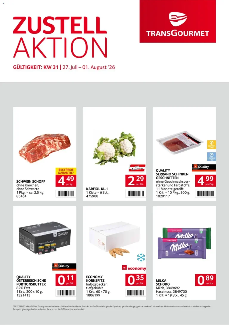 Transgourmet Flugblatt ab 27.07.2026