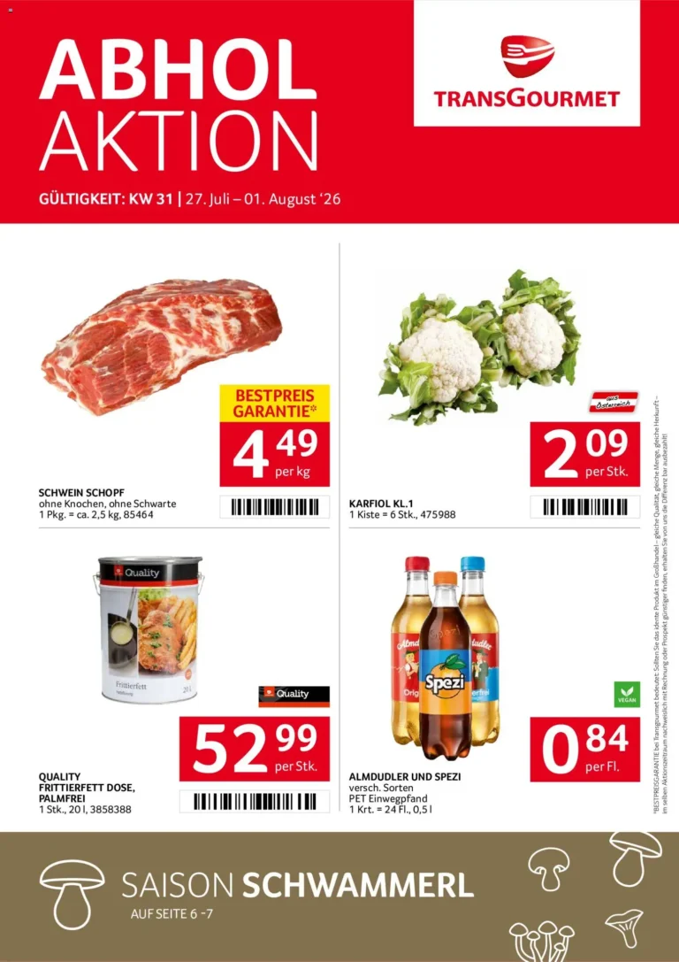 Transgourmet Flugblatt ab 27.07.2026