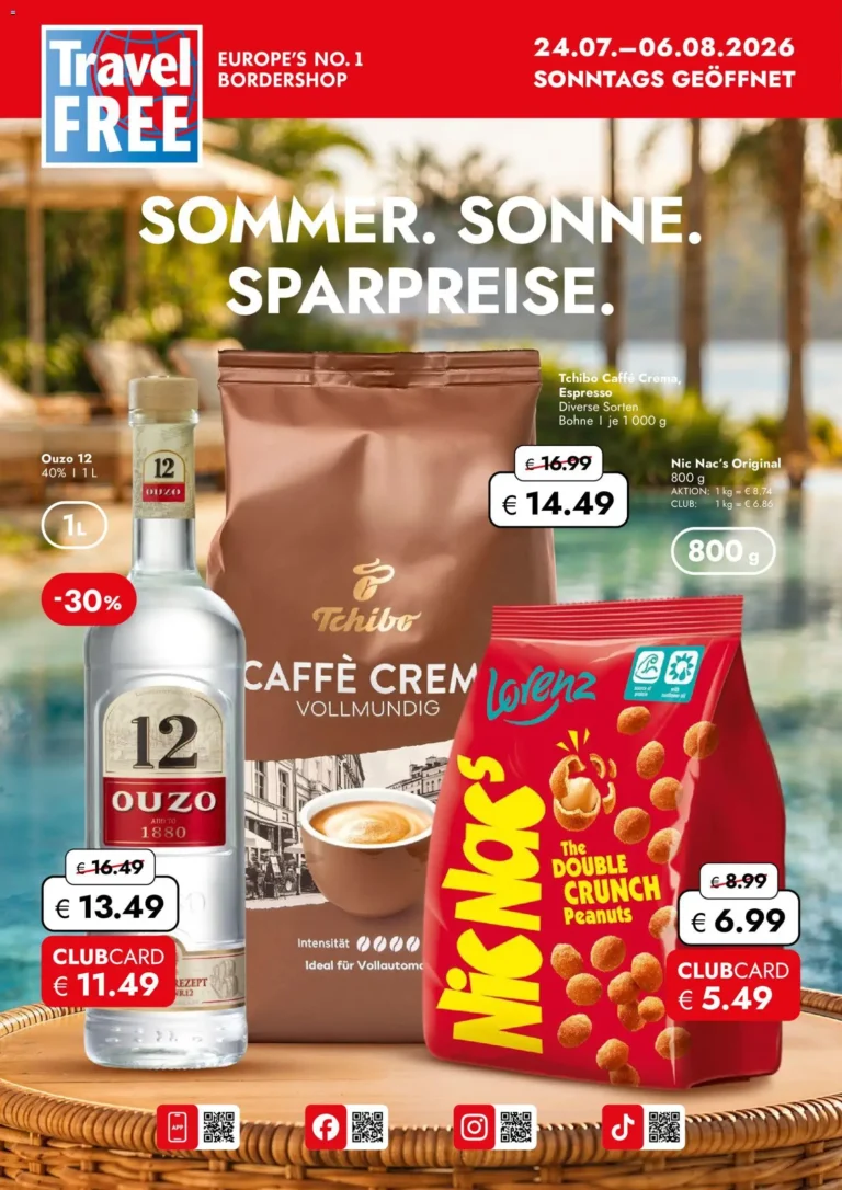 Travel FREE Flugblatt ab 24.07.2026