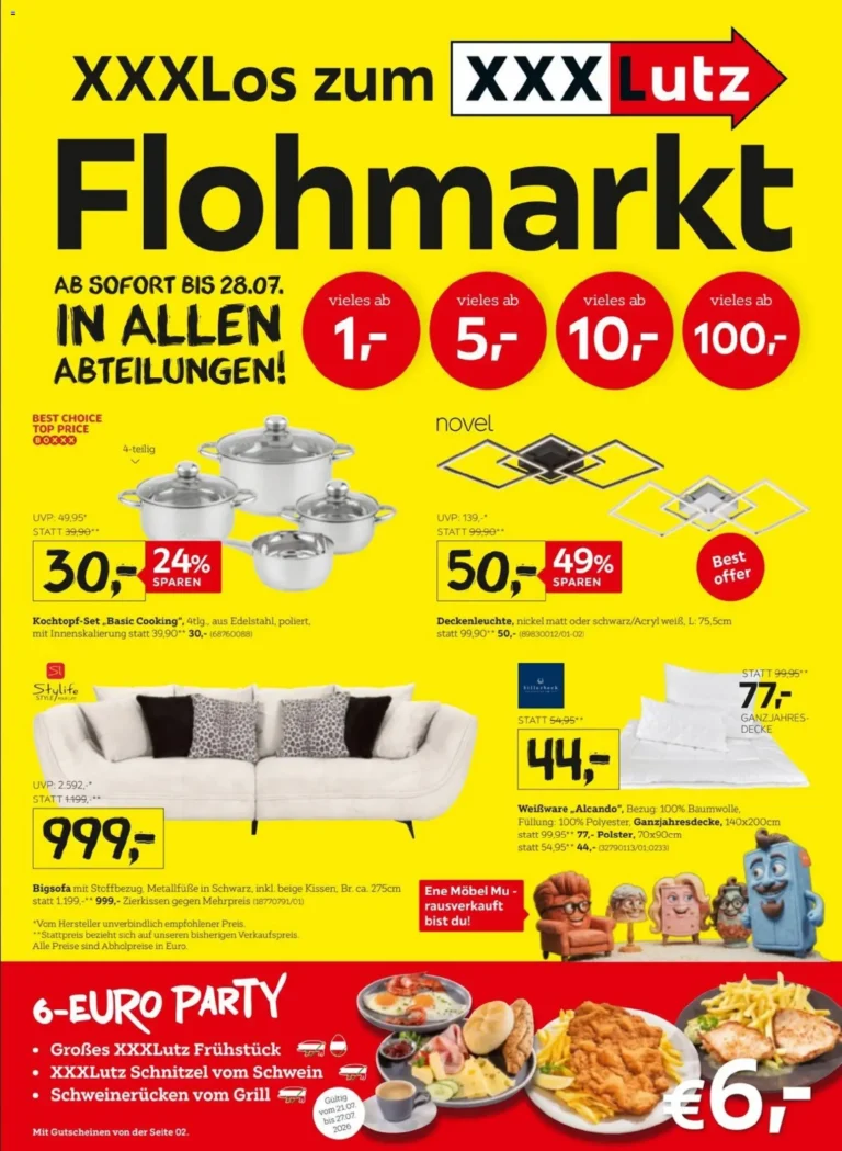XXXLutz Flugblatt ab 21.07.2026