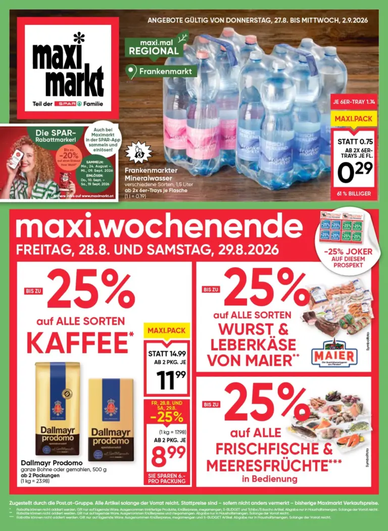 Maximarkt Flugblatt ab 27.08.2026