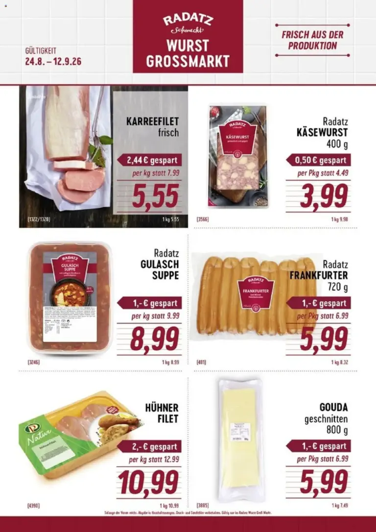 Radatz Flugblatt ab 24.08.2026