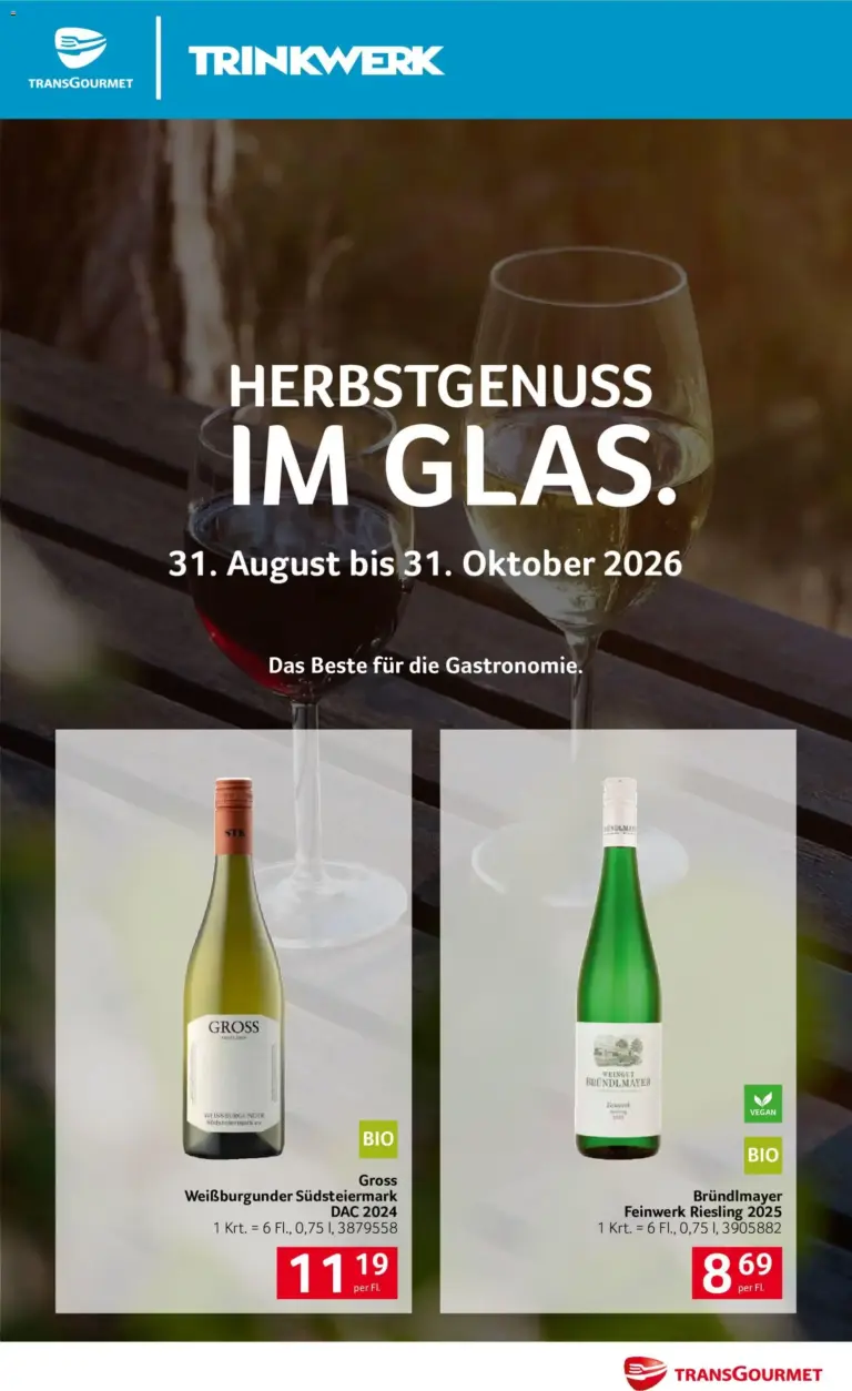 Transgourmet Flugblatt ab 30.08.2026