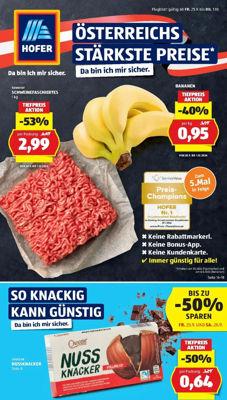 Hofer Flugblatt ab 25.09.2026