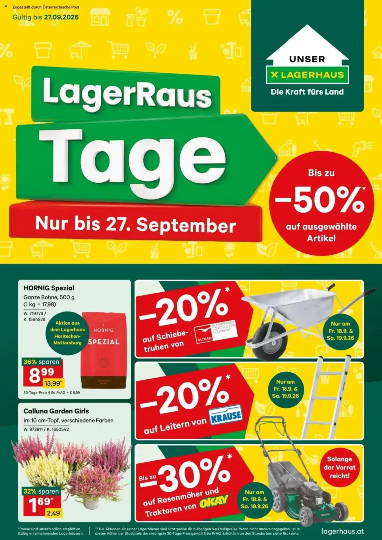 Lagerhaus Flugblatt ab 14.09.2026