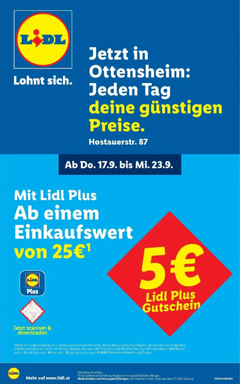 Lidl Flugblatt ab 17.09.2026