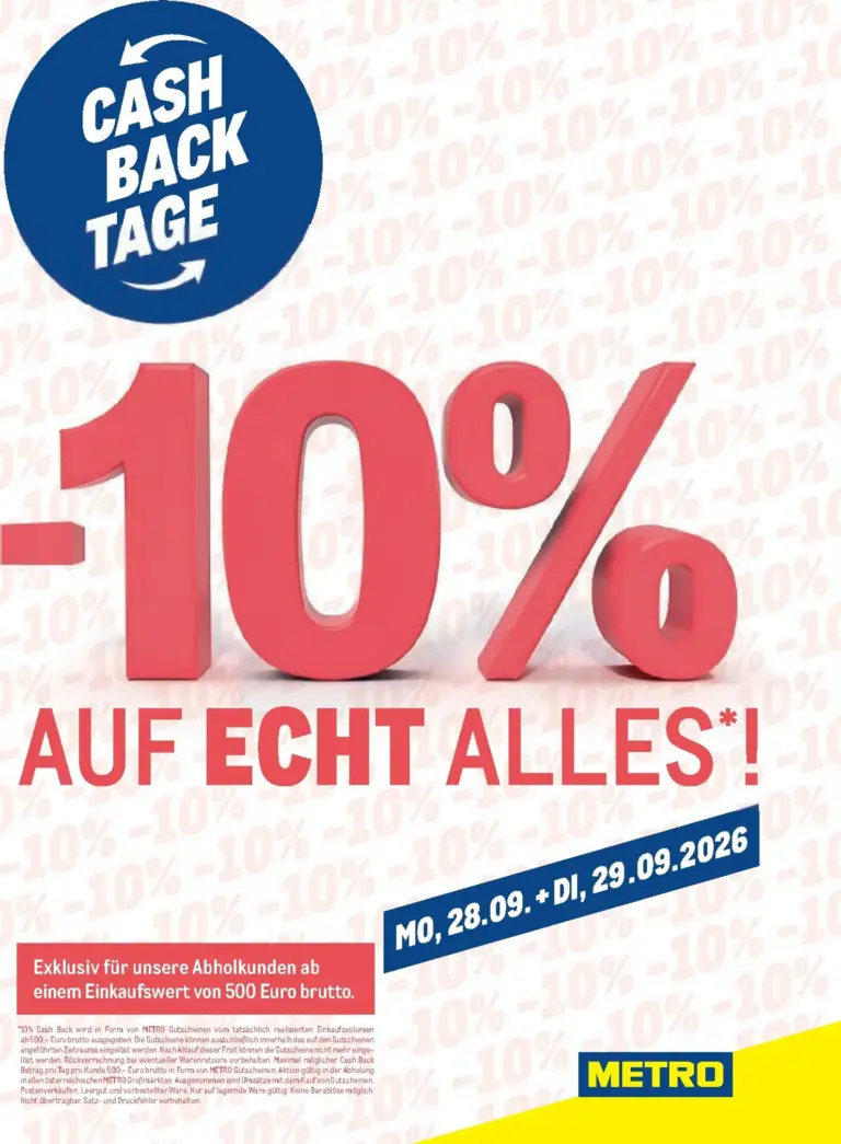 Metro Flugblatt ab 28.09.2026
