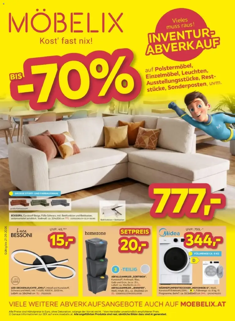 Möbelix Flugblatt ab 15.09.2026