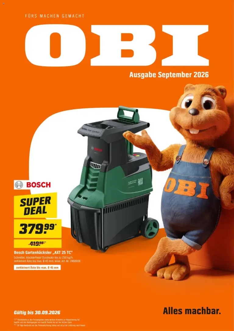 OBI Flugblatt ab 01.09.2026