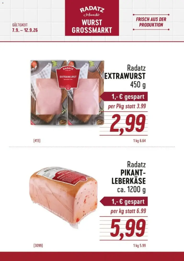 Radatz Flugblatt ab 07.09.2026