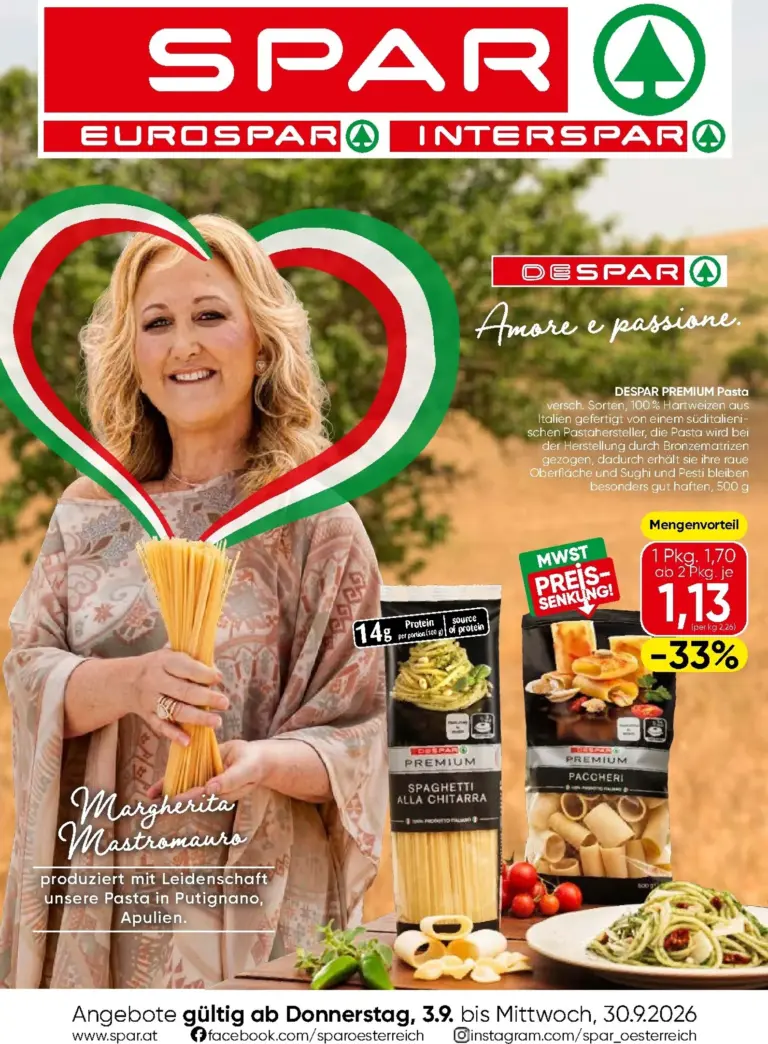Spar Flugblatt ab 03.09.2026