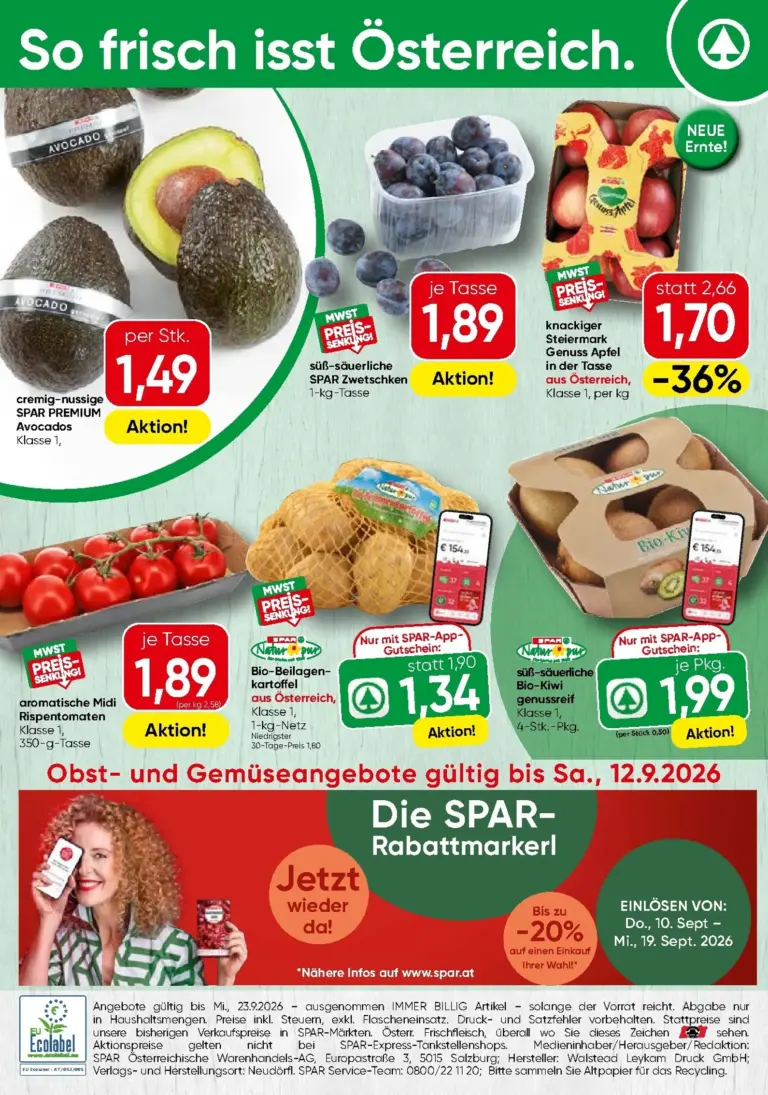 Spar Flugblatt ab 07.09.2026