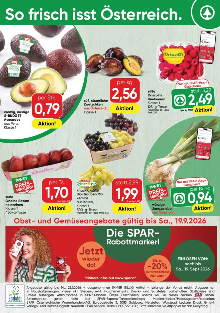 Spar Flugblatt ab 14.09.2026