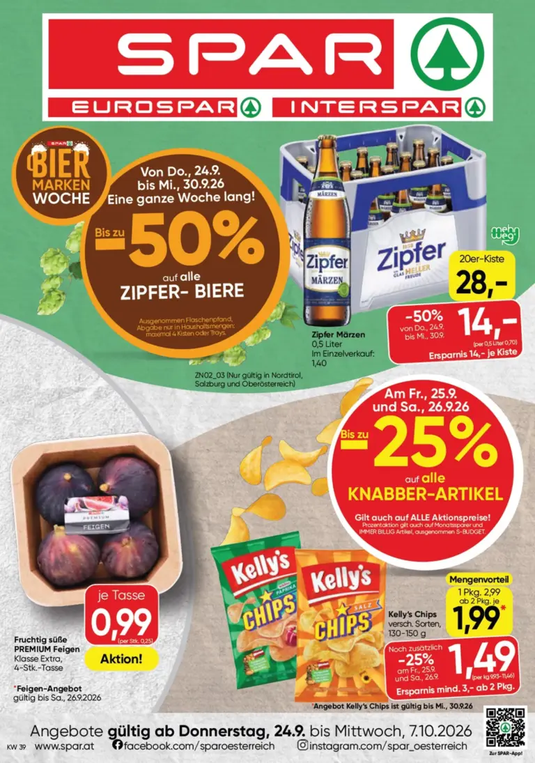 Spar Flugblatt ab 24.09.2026
