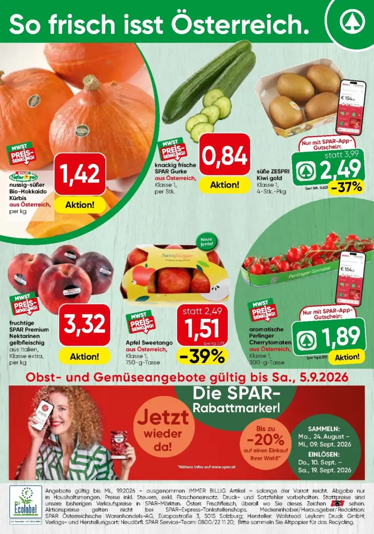 Spar Flugblatt ab 31.08.2026