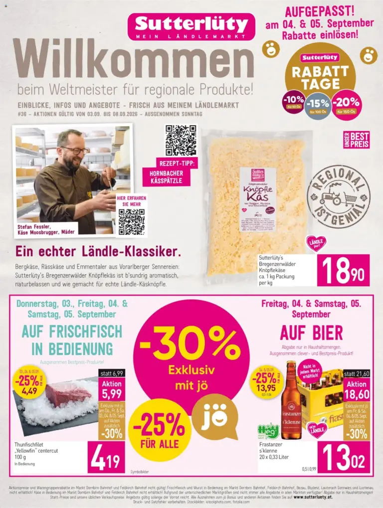 Sutterlüty Flugblatt ab 03.09.2026