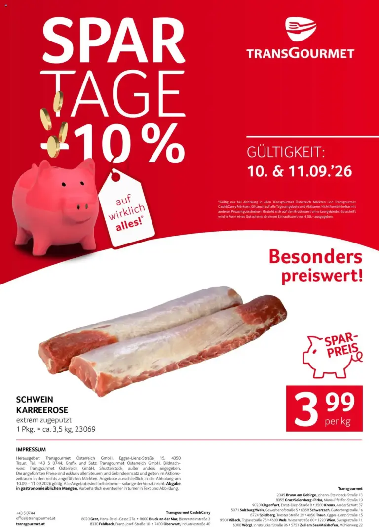Transgourmet Flugblatt ab 10.09.2026