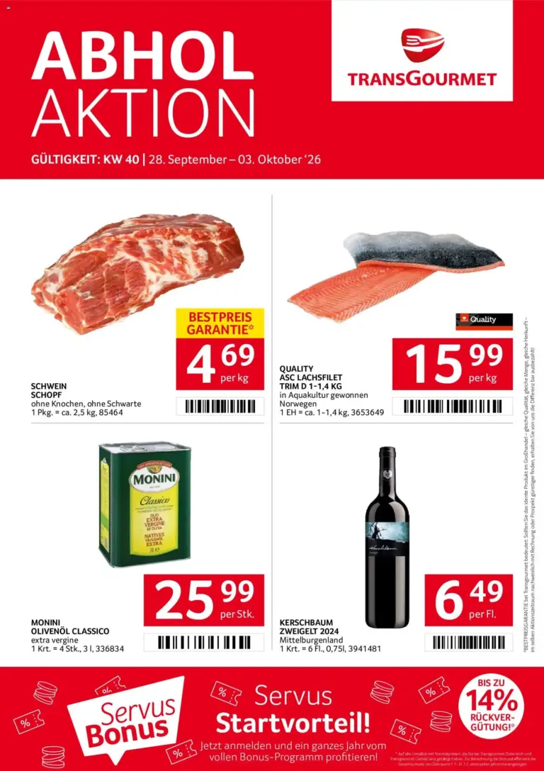 Transgourmet Flugblatt ab 28.09.2026