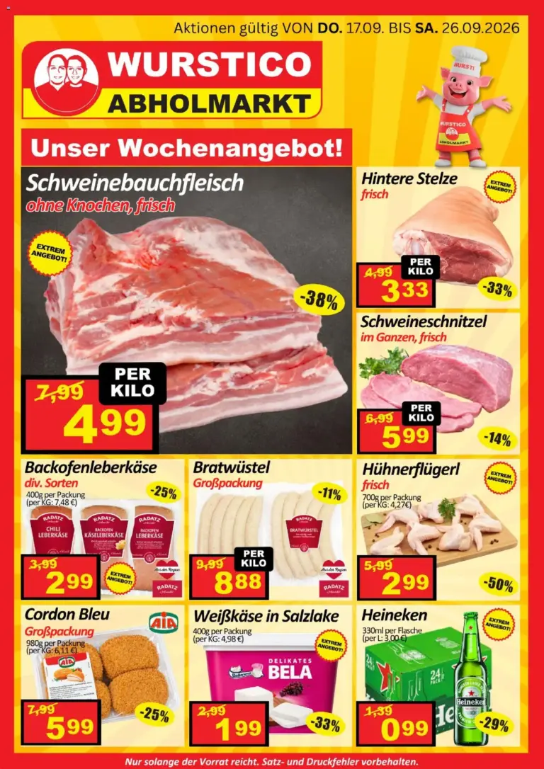 Wurstico Abholmarkt Flugblatt ab 17.09.2026