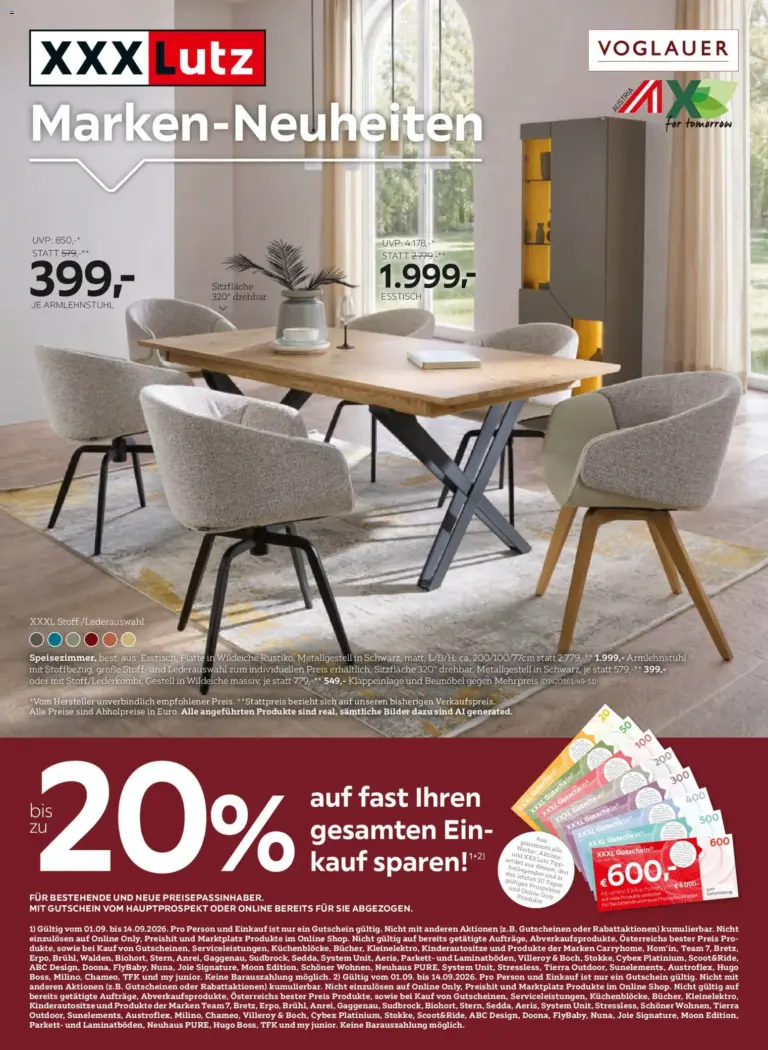 XXXLutz Flugblatt ab 01.09.2026