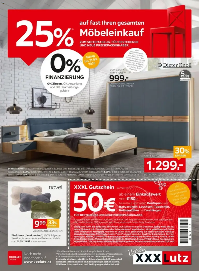 XXXLutz Flugblatt ab 15.09.2026